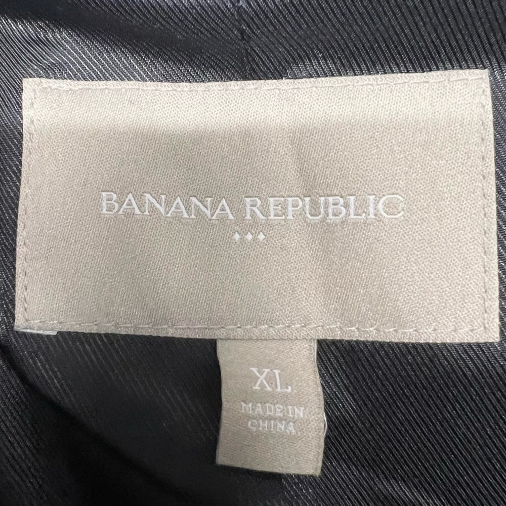 Banana Republic Factory Gray Wool Blend Toggle Button Hip Length Coat Women XL - Picture 8 of 8